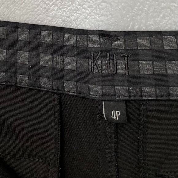 Gingham Skinny Ponte Knit Pants Size Petite 4P Dark Academia Preppy Twee Pin Up - Picture 7 of 8